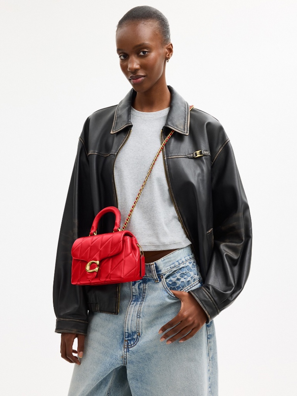 Coach Outlet Tabby Top Handle Bag With Quilting